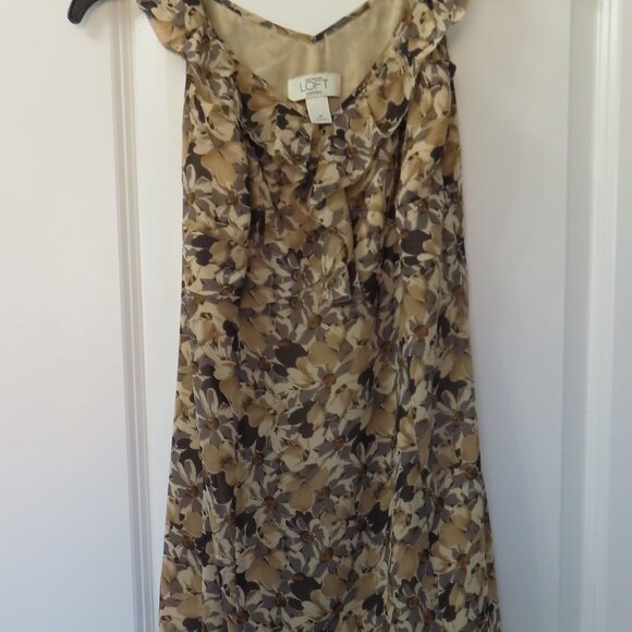AT LOFT silky sheer sleeveless summer dress, size 2P - Picture 4 of 16